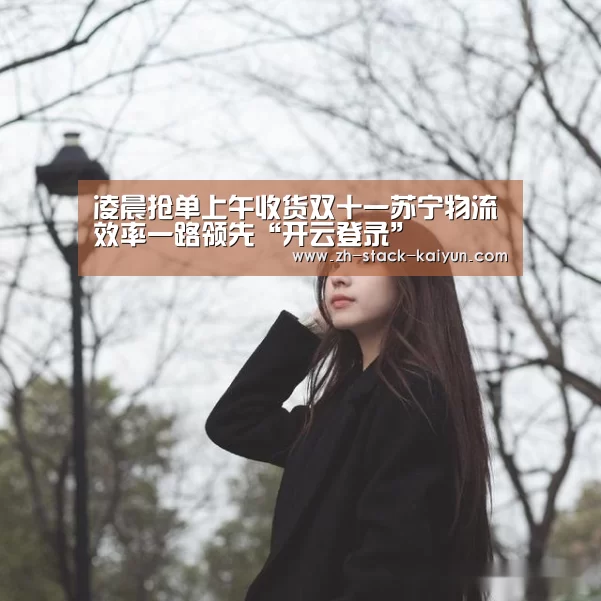 凌晨抢单上午收货双十一苏宁物流效率一路领先“开云登录”(图1) 开元棋牌网址